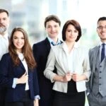 Team of people working