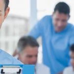 Doctors at a meeting