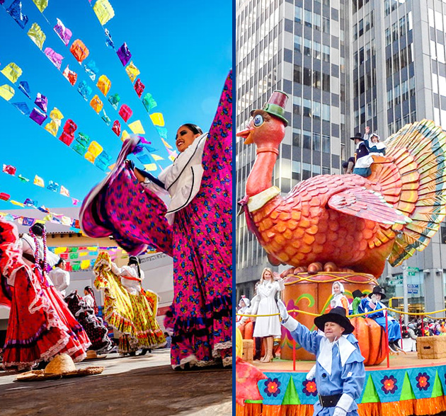 How do Mexican and American holidays differ